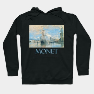 The Seine at Rouen (1872) by Claude Monet Hoodie